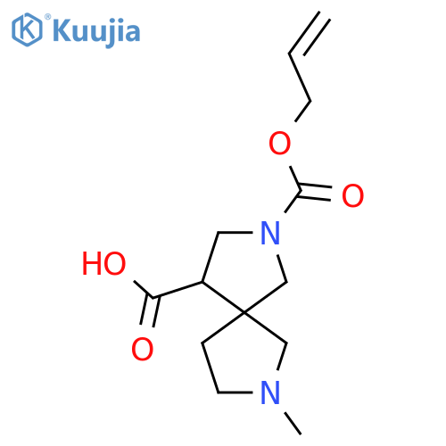 7-methyl-2-(prop-2-en-1-yloxy)carbonyl-2,7-diazaspiro4.4nonane-4-carboxylic acid structure