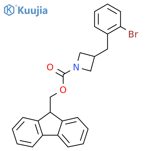 (9H-fluoren-9-yl)methyl 3-(2-bromophenyl)methylazetidine-1-carboxylate structure
