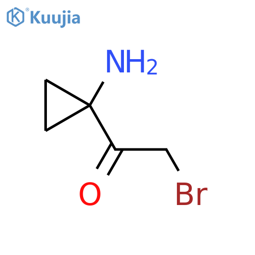 1-(1-Aminocyclopropyl)-2-bromoethan-1-one structure