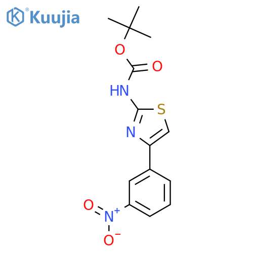 tert-butyl N-4-(3-nitrophenyl)-1,3-thiazol-2-ylcarbamate structure
