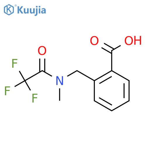 2-(2,2,2-trifluoro-N-methylacetamido)methylbenzoic acid structure