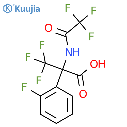 3,3,3-Trifluoro-2-(2-fluorophenyl)-2-(2,2,2-trifluoroacetamido)propanoic acid structure