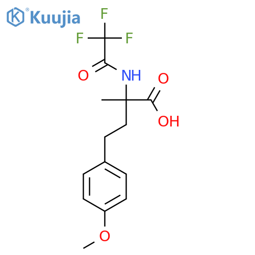 4-(4-Methoxyphenyl)-2-methyl-2-(2,2,2-trifluoroacetamido)butanoic acid structure