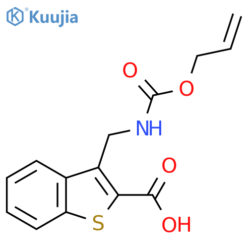3-({(prop-2-en-1-yloxy)carbonylamino}methyl)-1-benzothiophene-2-carboxylic acid structure