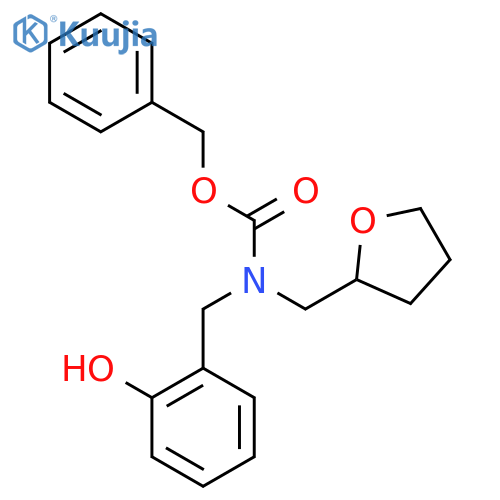 benzyl N-(2-hydroxyphenyl)methyl-N-(oxolan-2-yl)methylcarbamate structure