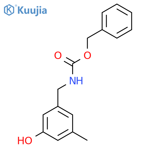benzyl N-(3-hydroxy-5-methylphenyl)methylcarbamate structure
