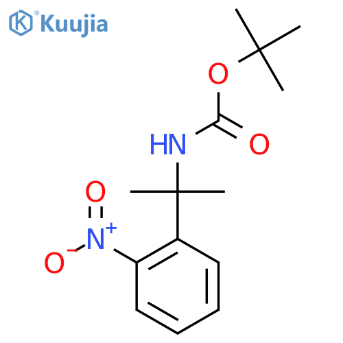 tert-butyl N-[2-(2-nitrophenyl)propan-2-yl]carbamate structure