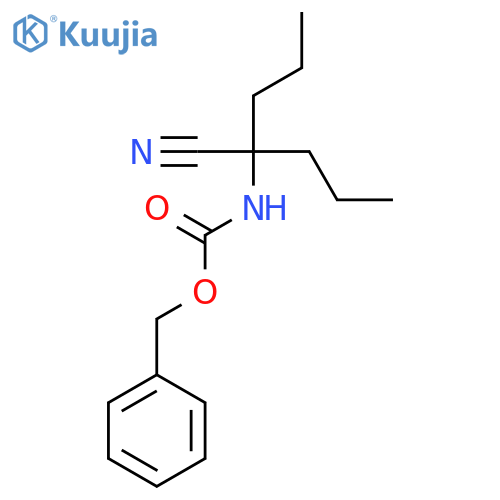 benzyl N-(1-cyano-1-propylbutyl)carbamate structure