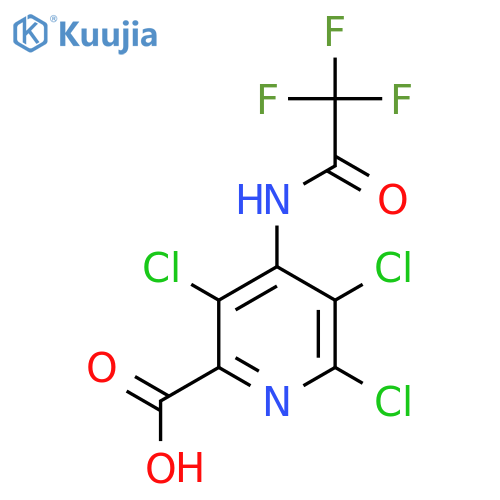 3,5,6-Trichloro-4-(2,2,2-trifluoroacetamido)pyridine-2-carboxylic acid structure