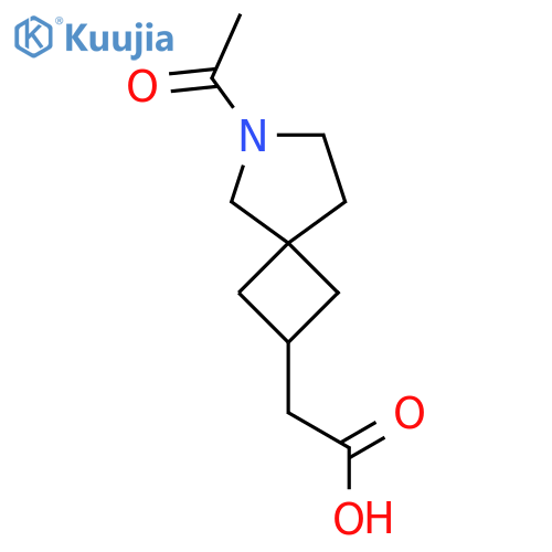 2-{6-acetyl-6-azaspiro3.4octan-2-yl}acetic acid structure