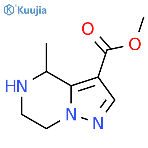 methyl 4-methyl-4H,5H,6H,7H-pyrazolo1,5-apyrazine-3-carboxylate structure