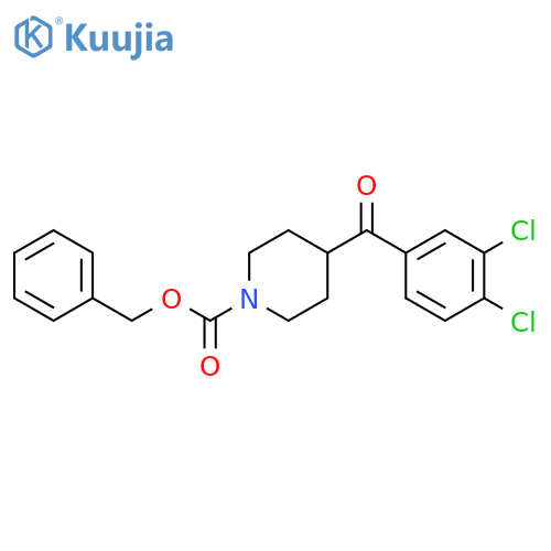 Benzyl 4-(3,4-dichlorobenzoyl)piperidine-1-carboxylate structure