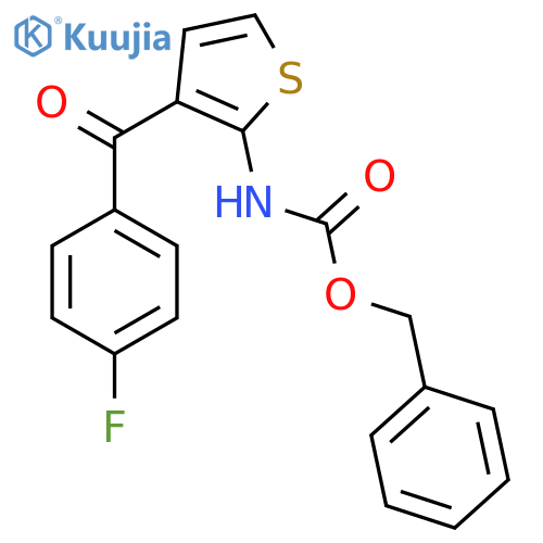 benzyl N-3-(4-fluorobenzoyl)thiophen-2-ylcarbamate structure