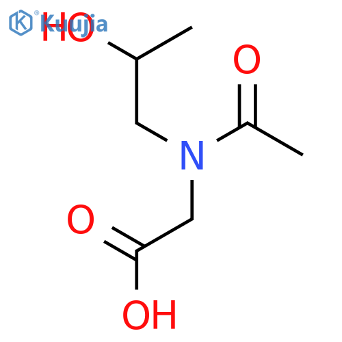 2-N-(2-hydroxypropyl)acetamidoacetic acid structure
