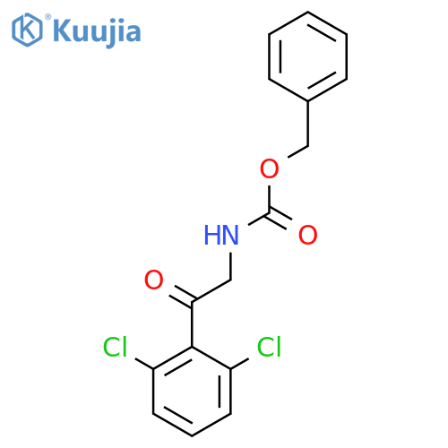 benzyl N-2-(2,6-dichlorophenyl)-2-oxoethylcarbamate structure