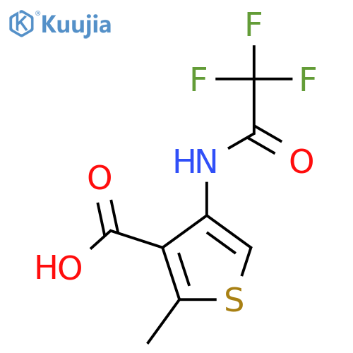 2-Methyl-4-(2,2,2-trifluoroacetamido)thiophene-3-carboxylic acid structure