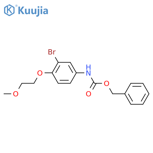 benzyl N-3-bromo-4-(2-methoxyethoxy)phenylcarbamate structure