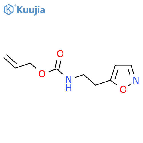 prop-2-en-1-yl N-2-(1,2-oxazol-5-yl)ethylcarbamate structure