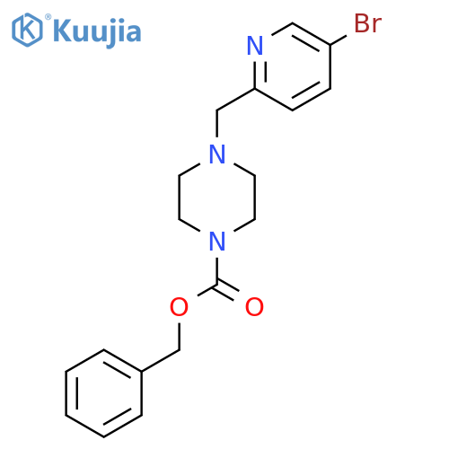 benzyl 4-(5-bromopyridin-2-yl)methylpiperazine-1-carboxylate structure