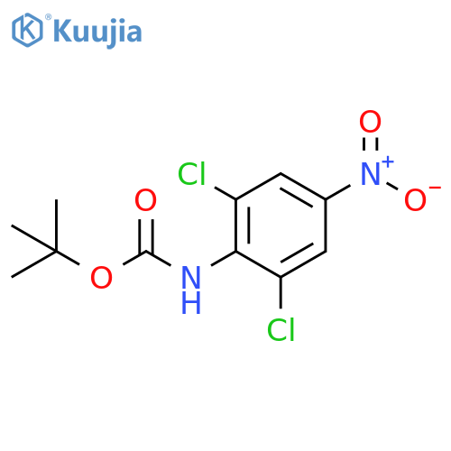 tert-butyl N-(2,6-dichloro-4-nitrophenyl)carbamate structure