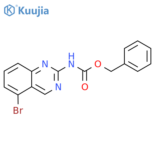 benzyl N-(5-bromoquinazolin-2-yl)carbamate structure
