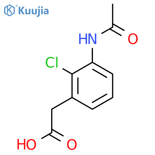 2-(2-Chloro-3-acetamidophenyl)acetic acid structure
