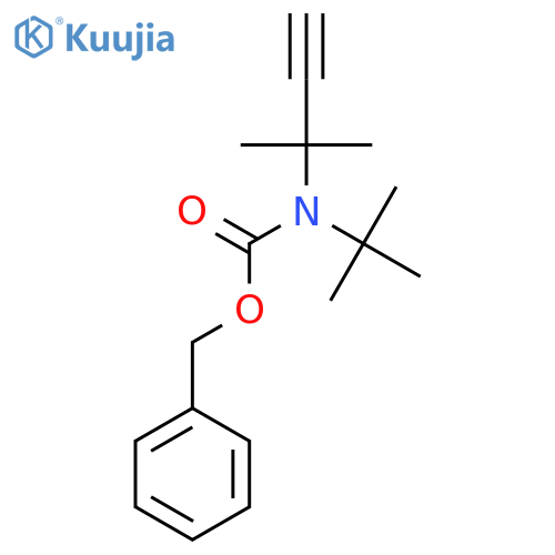 benzyl N-tert-butyl-N-(2-methylbut-3-yn-2-yl)carbamate structure