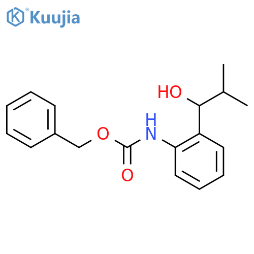 benzyl N-2-(1-hydroxy-2-methylpropyl)phenylcarbamate structure