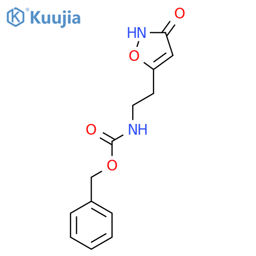 benzyl N-2-(3-hydroxy-1,2-oxazol-5-yl)ethylcarbamate structure