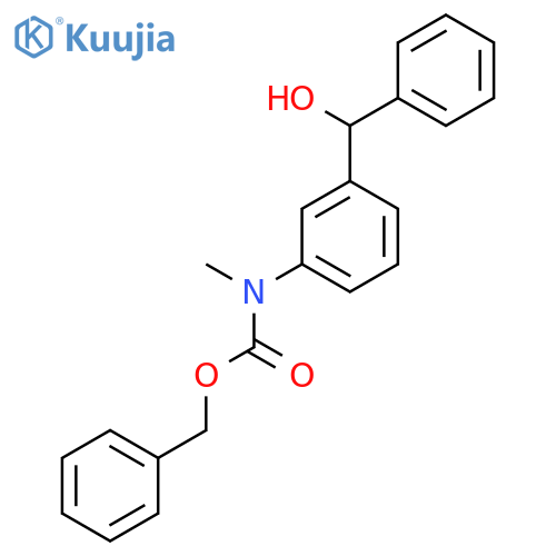 benzyl N-{3-[hydroxy(phenyl)methyl]phenyl}-N-methylcarbamate structure
