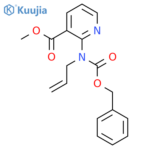 methyl 2-{(benzyloxy)carbonyl(prop-2-en-1-yl)amino}pyridine-3-carboxylate structure