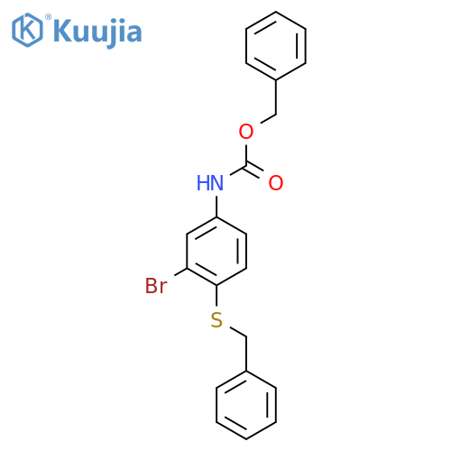 benzyl N-4-(benzylsulfanyl)-3-bromophenylcarbamate structure