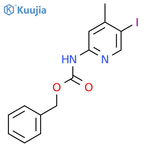 benzyl N-(5-iodo-4-methylpyridin-2-yl)carbamate structure
