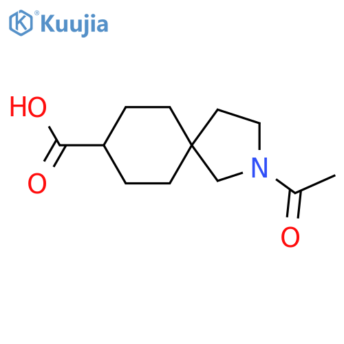 2-acetyl-2-azaspiro4.5decane-8-carboxylic acid structure