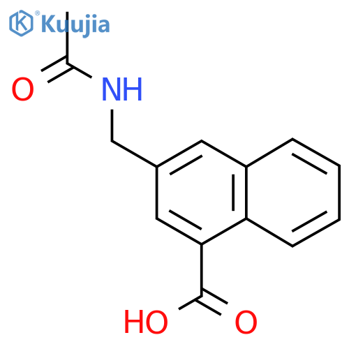 3-(Acetamidomethyl)naphthalene-1-carboxylic acid structure