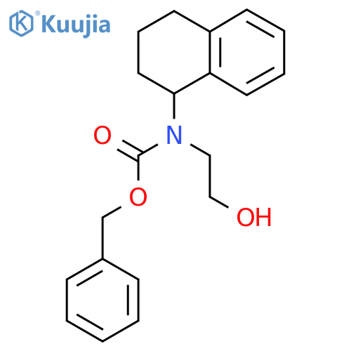 benzyl N-(2-hydroxyethyl)-N-(1,2,3,4-tetrahydronaphthalen-1-yl)carbamate structure