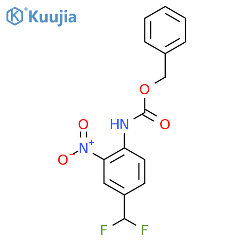 benzyl N-4-(difluoromethyl)-2-nitrophenylcarbamate structure