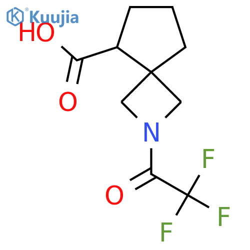 2-(2,2,2-trifluoroacetyl)-2-azaspiro3.4octane-5-carboxylic acid structure