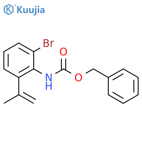 benzyl N-2-bromo-6-(prop-1-en-2-yl)phenylcarbamate structure