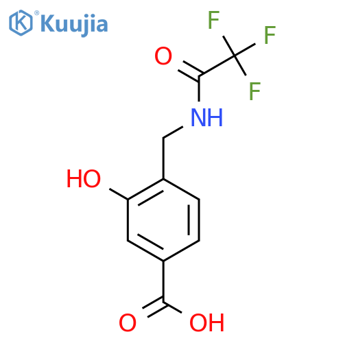 3-hydroxy-4-(2,2,2-trifluoroacetamido)methylbenzoic acid structure