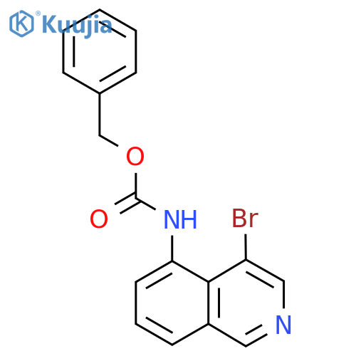 benzyl N-(4-bromoisoquinolin-5-yl)carbamate structure