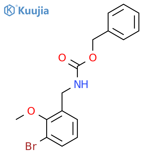 benzyl N-(3-bromo-2-methoxyphenyl)methylcarbamate structure