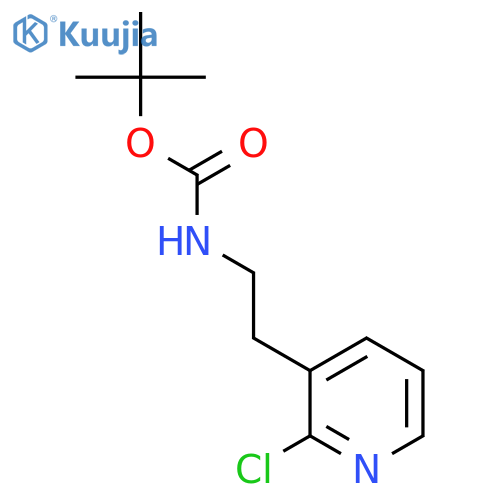 tert-butyl N-2-(2-chloropyridin-3-yl)ethylcarbamate structure
