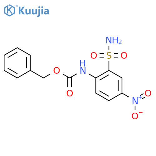 benzyl N-(4-nitro-2-sulfamoylphenyl)carbamate structure