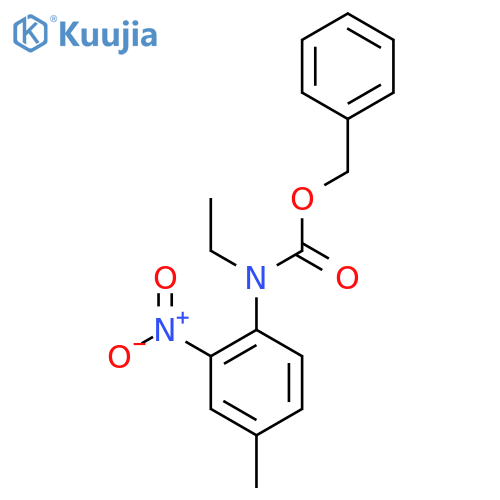 benzyl N-ethyl-N-(4-methyl-2-nitrophenyl)carbamate structure
