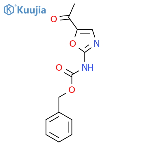 benzyl N-(5-acetyl-1,3-oxazol-2-yl)carbamate structure