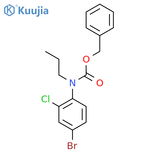 benzyl N-(4-bromo-2-chlorophenyl)-N-propylcarbamate structure