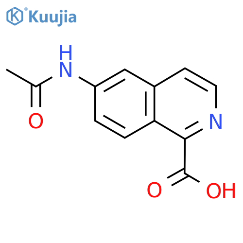 6-Acetamidoisoquinoline-1-carboxylic acid structure