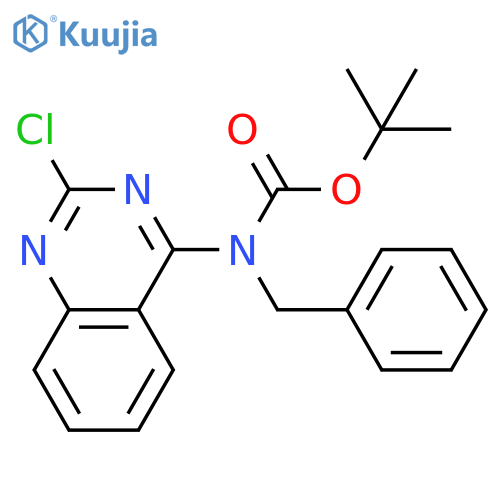 tert-butyl N-benzyl-N-(2-chloroquinazolin-4-yl)carbamate structure