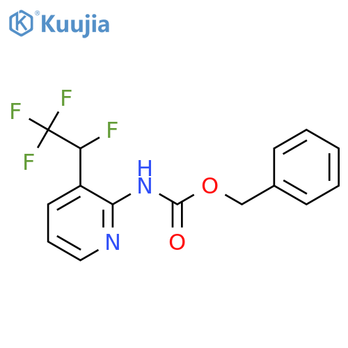 benzyl N-3-(1,2,2,2-tetrafluoroethyl)pyridin-2-ylcarbamate structure